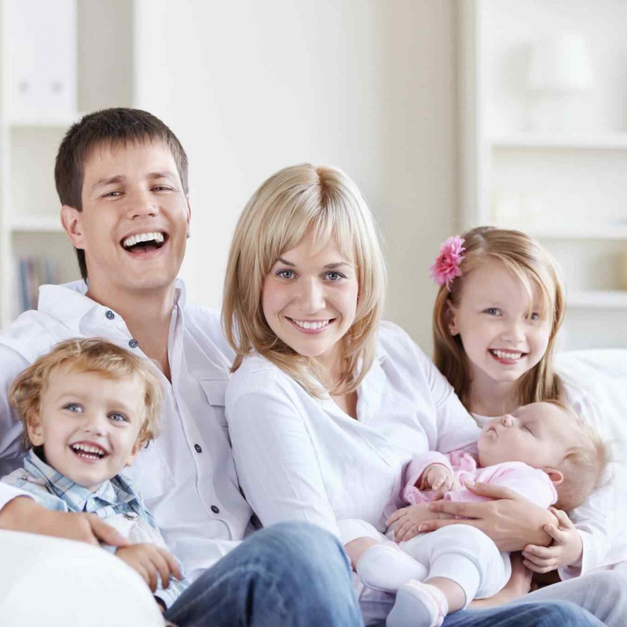Family home
A happy family with three children at home